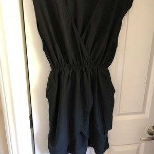 Black slinky and airy mini dress